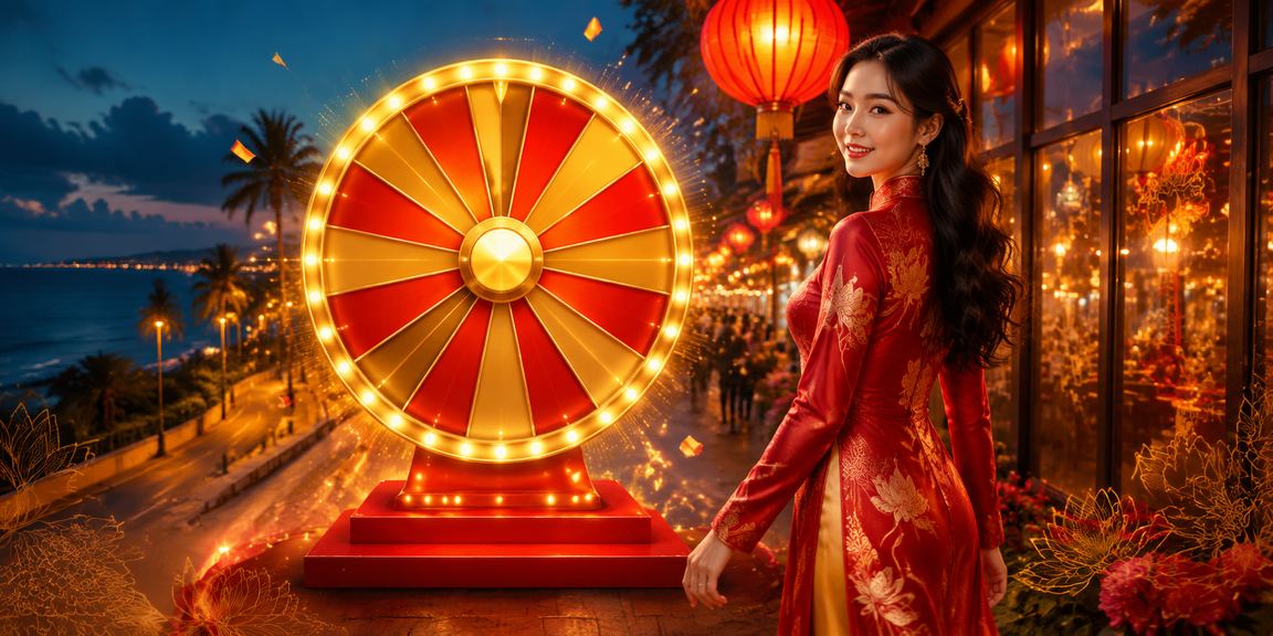 Người dùng tại Mũi Né tham gia vòng quay may mắn và theo dõi điểm VIP qua di động